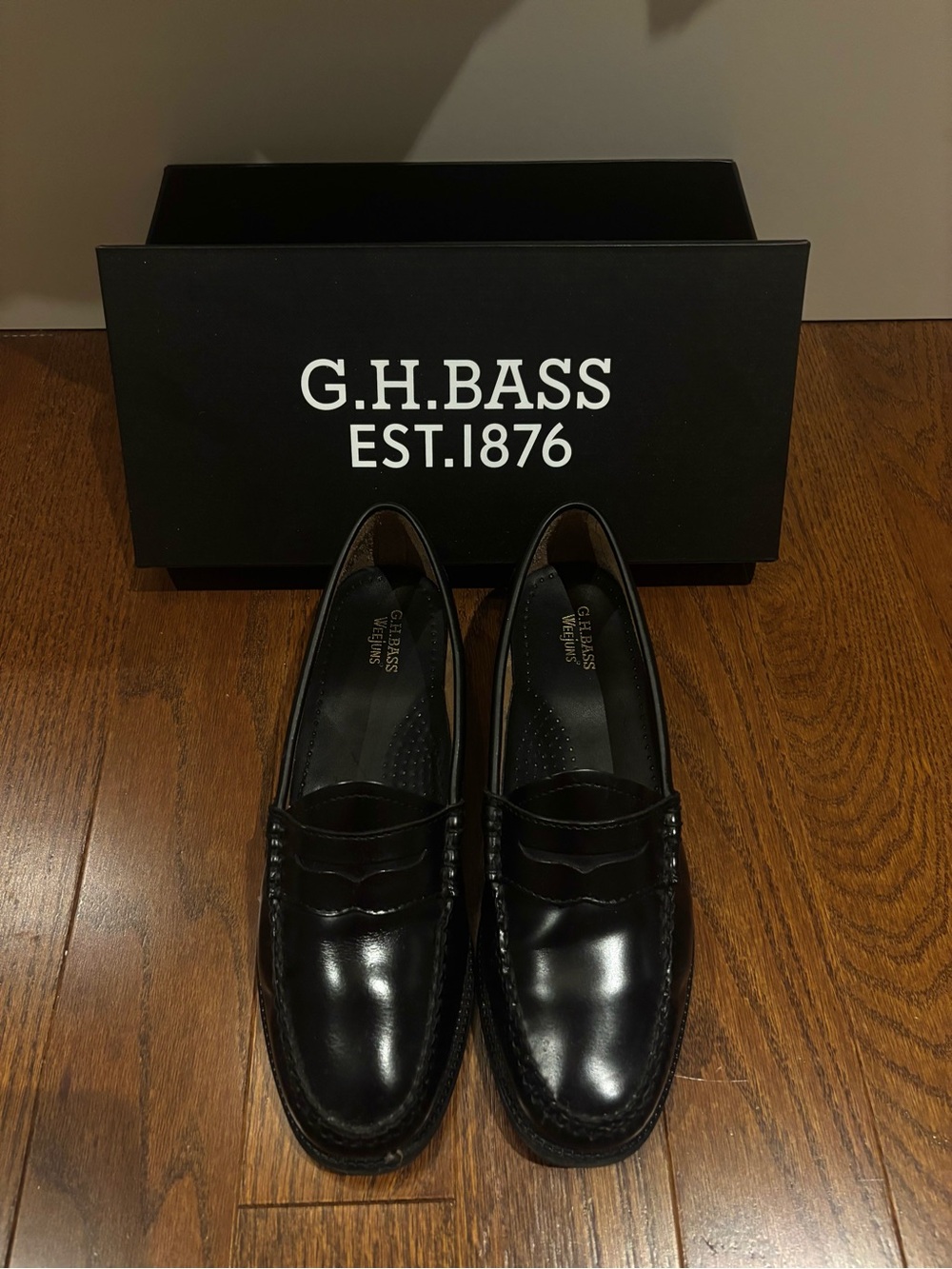 G.H. Bass & Co. Women's Black Patent Penny Loafers